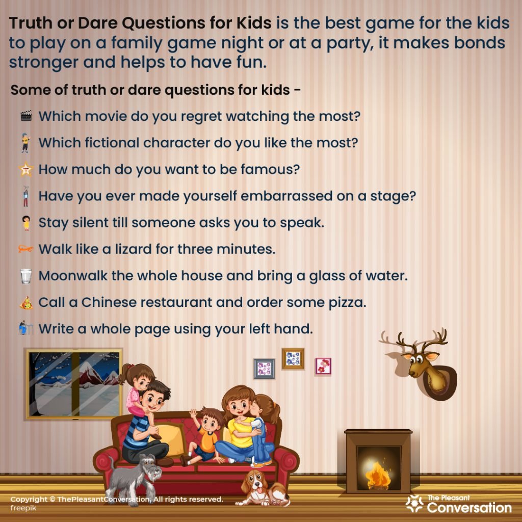 Truth or Dare Questions for Kids - The Ultimate List