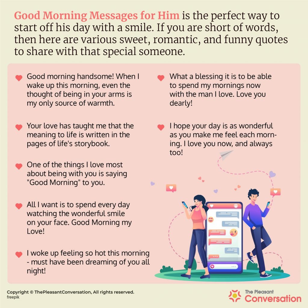 Good Morning Messages For Him - More than 400 Ways to Please Him