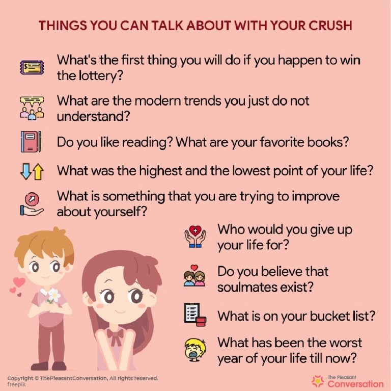 100 Things To Talk About With Your Crush What To Talk About With Your Crush