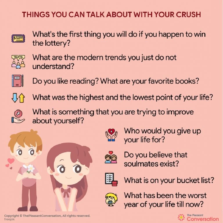 100 Things To Talk About With Your Crush What To Talk About With Your   100 Things To Talk About With Your Crush 768x767 