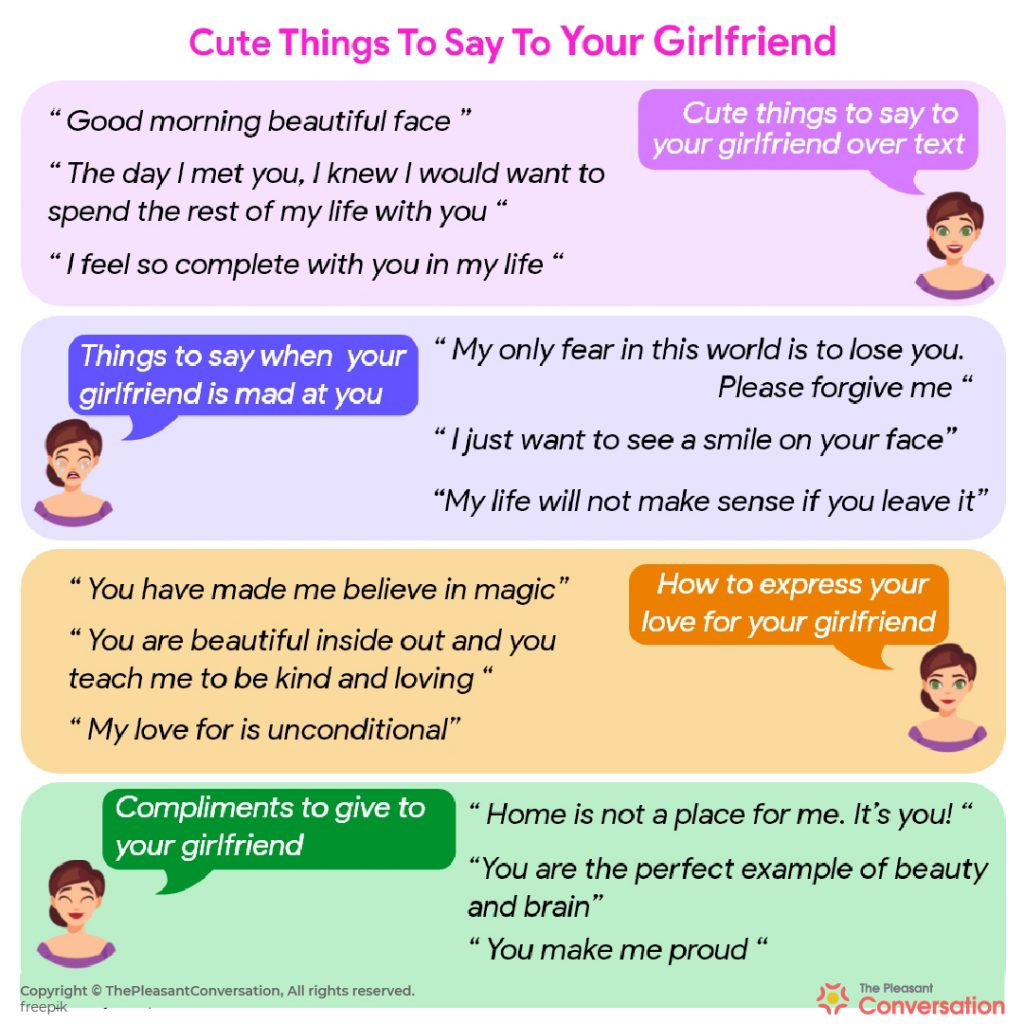 What to text about with your girlfriend