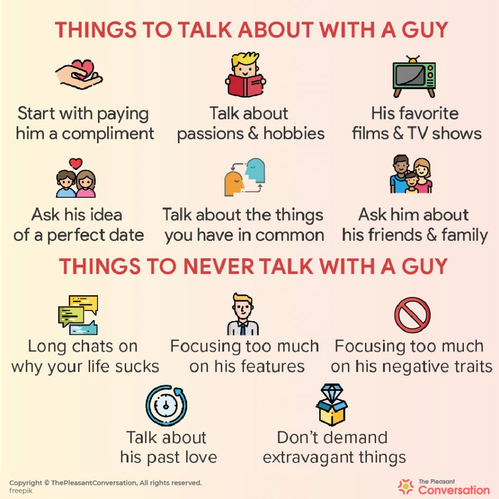 40 Things To Talk About With A Guy To Make Conversations Interesting