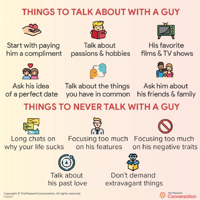 40 Things to Talk About with a Guy To Make Conversations Interesting