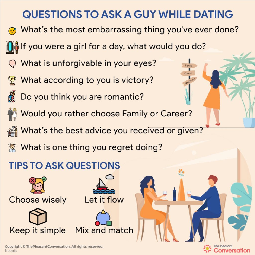 flirty questions to ask a girl infographic in a relationship. 