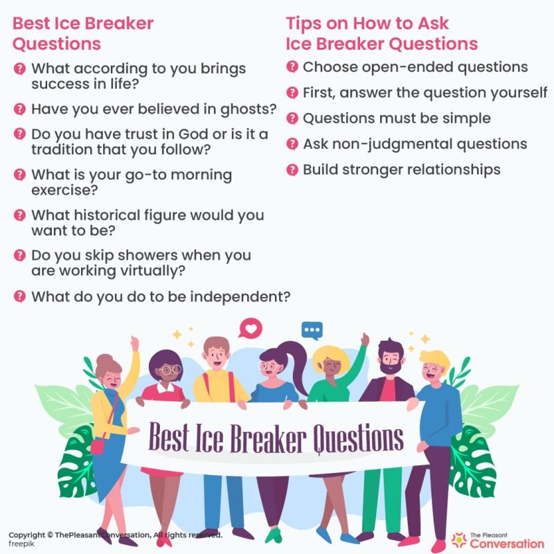745 Amazing Ice Breaker Questions The Only List Youll Ever Need