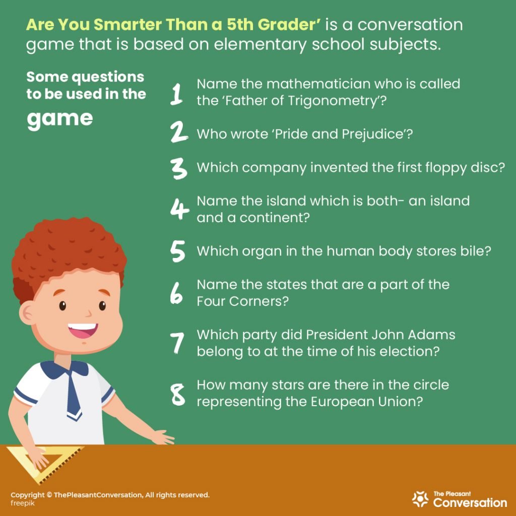 300+ Are You Smarter than a 5th Grader Questions to Ask Someone