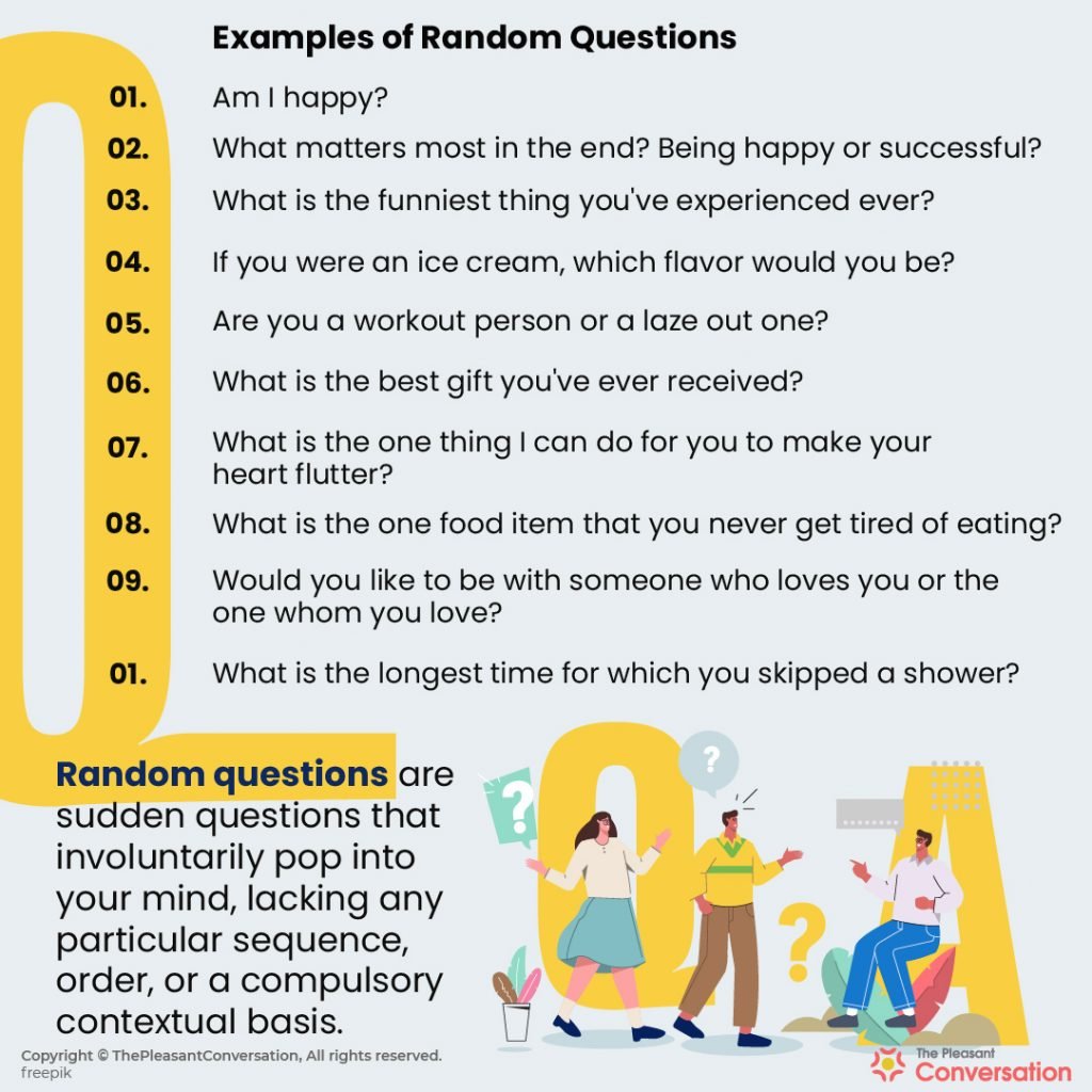 500 Random Questions to Ask in Every Situation - The Ultimate List