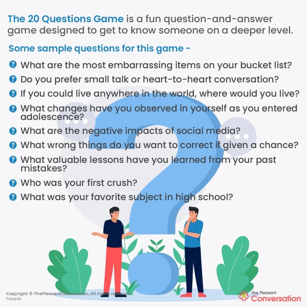 Know 20 Questions Game and Get to Know Each Other Better