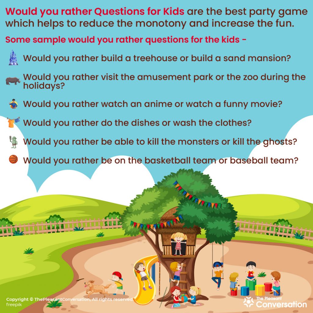550 Would You Rather Questions for Kids - The Master List