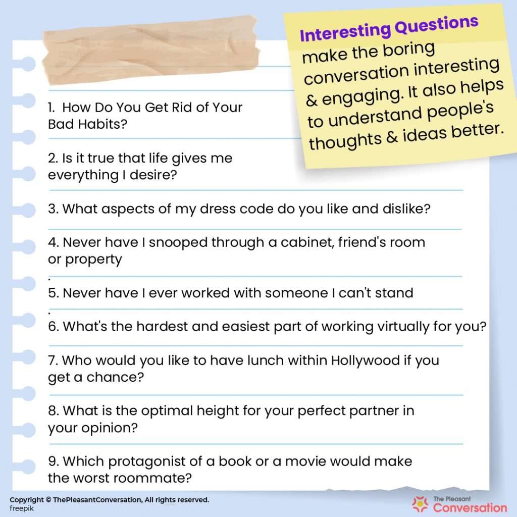 650+ Interesting Questions to Ask for Engaging Conversation