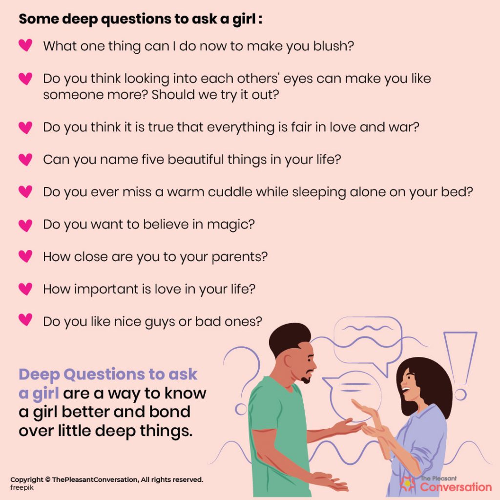 200 Deep Questions To Ask A Girl ThePleasantConversation