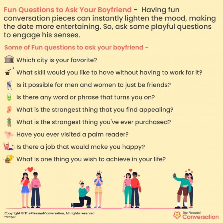 350+ Fun Questions to Ask your Boyfriend - A Master List ...