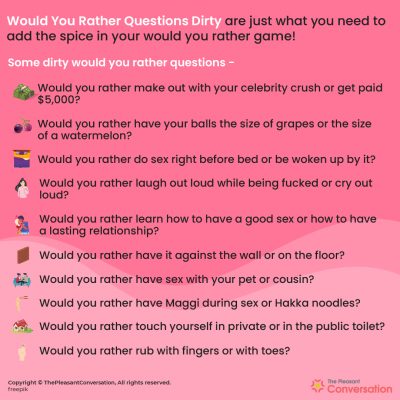350+ Would You Rather Questions Dirty to Spice up the Conversation