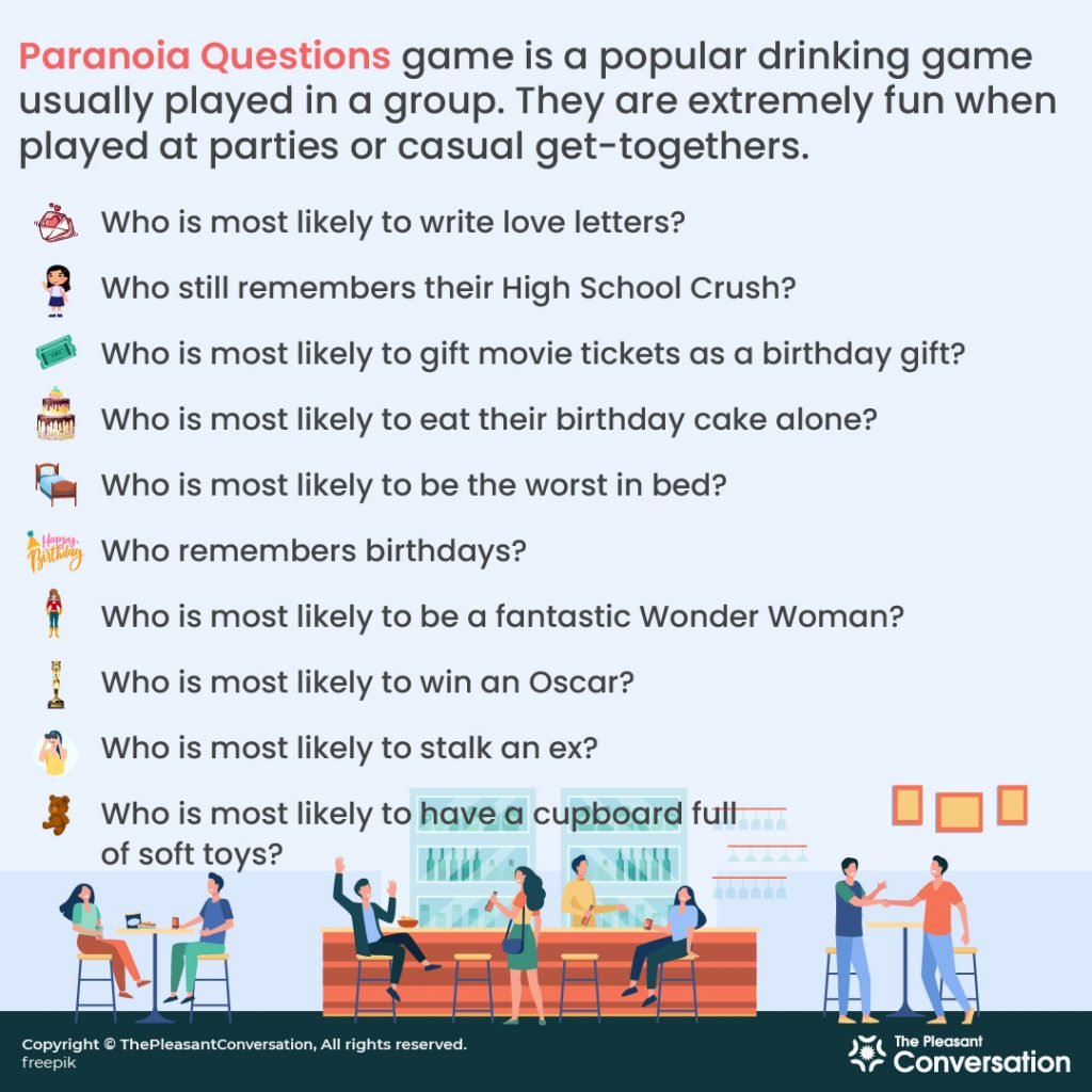 Paranoia party game questions