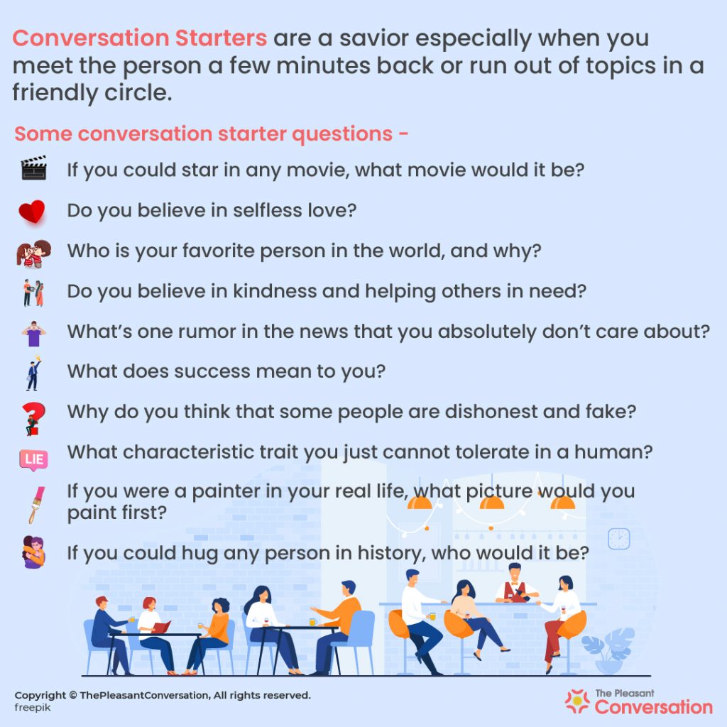 Conversation starters. Conversation questions for Starters.