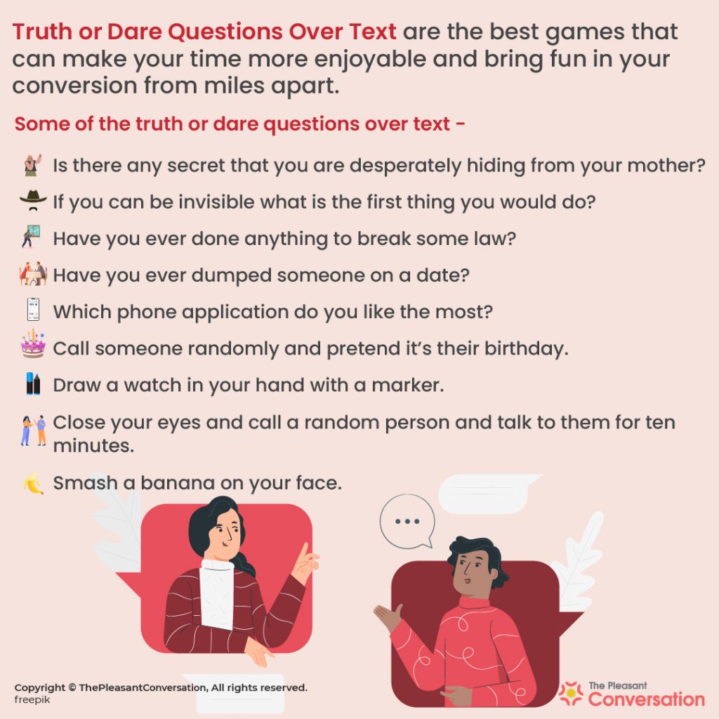 900 Truth Or Dare Questions Over Text The Master List 