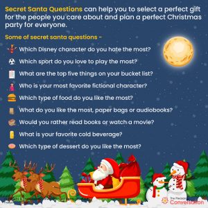 500+ Secret Santa Questions to Select the Perfect Christmas Gift